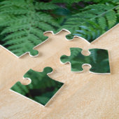 Groen varengras loof textuur legpuzzel (Zijkant)