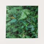 Groen varengras loof textuur wandkleed (Voorkant (horizontaal))