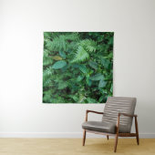 Groen varengras loof textuur wandkleed (In Situ (horizontaal))