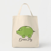 Groen varken organisch Tas (Voorkant)