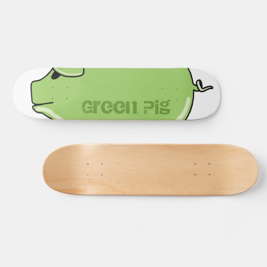 Groen varkenskarton (Mini) Persoonlijk Skateboard (Horizontaal)