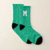 Groen varsity monogram sokken (Paar)