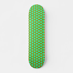 Groen veelhoekpatroon skateboard
