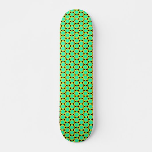 Groen veelhoekpatroon skateboard (Voorkant)