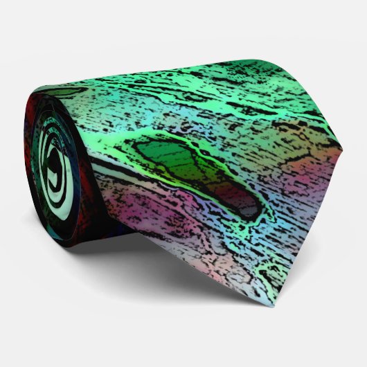 Groen veelkleurig Stropdas (Opgerold)