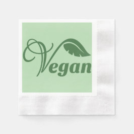  groen vegan Logo blad Servet