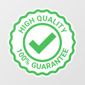 Groen veiligheidsvenster plakbord raamsticker (Vel)
