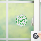 Groen veiligheidsvenster plakbord raamsticker (Huis)