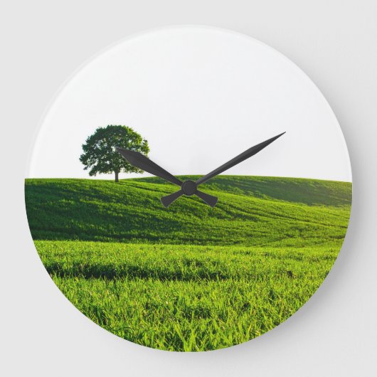 groen veld grote klok (Voorkant)