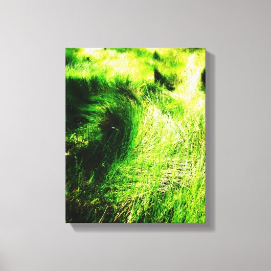 Groen veld - Verpakt canvas Afdruk (Voorkant)