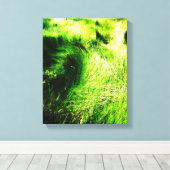 Groen veld - Verpakt canvas Afdruk (Insitu (Houten vloer))