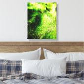 Groen veld - Verpakt canvas Afdruk (Insitu (Slaapkamer))