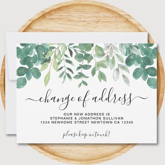 Groen Verandering van het Adres Verhuisaankondigin Aankondiging