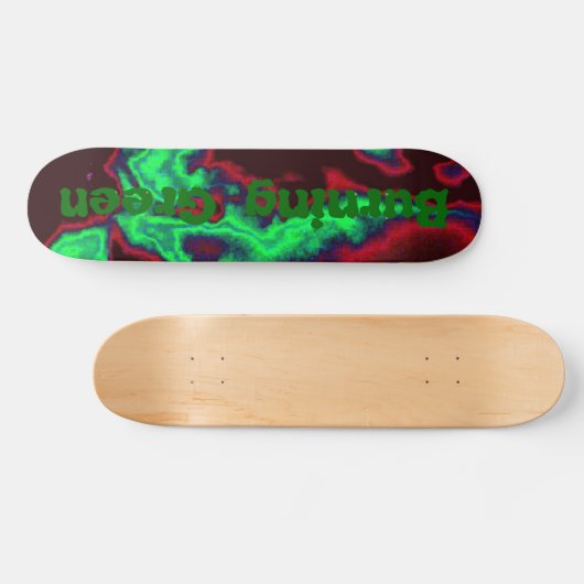 Groen verbranden persoonlijk skateboard (Horizontaal)