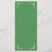  Groen Verjaardagsmenu Platte Kaart (Achterkant)