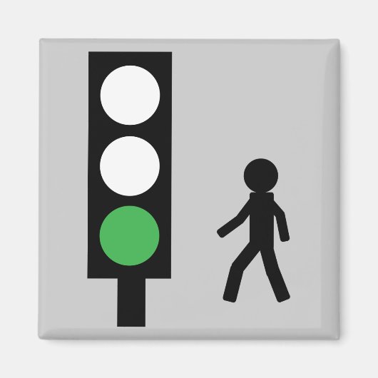 Groen verkeerslicht magneet (Voorkant)
