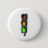 Groen verkeerslicht ronde button 5,7 cm (Voorkant)