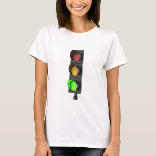 Groen verkeerslicht t-shirt