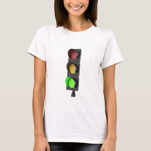 Groen verkeerslicht t-shirt (Voorkant)