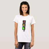 Groen verkeerslicht t-shirt (Voorkant volledig)