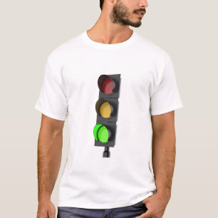 Groen verkeerslicht t-shirt