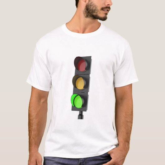 Groen verkeerslicht t-shirt (Voorkant)