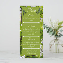 Groen verkenningsmenu menu