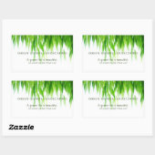 Groen verlaat Aarde vriendelijk ontwerp Rechthoekige Sticker (Vel)