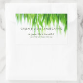Groen verlaat Aarde vriendelijk ontwerp Rechthoekige Sticker (Tas)