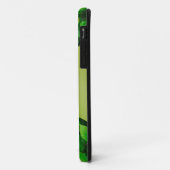 Groen verlaat abstracte monogram Case-Mate iPhone case (Achterkant/links)