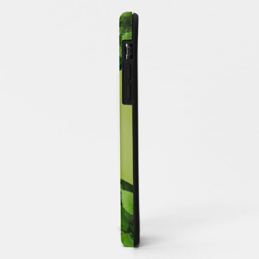 Groen verlaat abstracte monogram Case-Mate iPhone case (Achterkant/links)