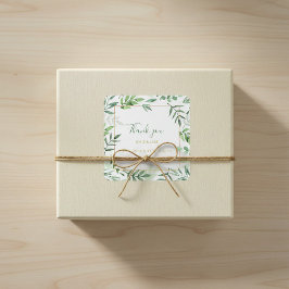 Groen verlaat een bruiloft met dank aan je sticker