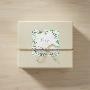 Groen verlaat een bruiloft met dank aan je sticker