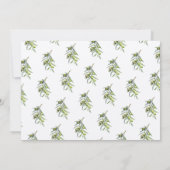 Groen verlaat islamitische Aqiqa Aqeeqa-uitnodigin Kaart (Achterkant)