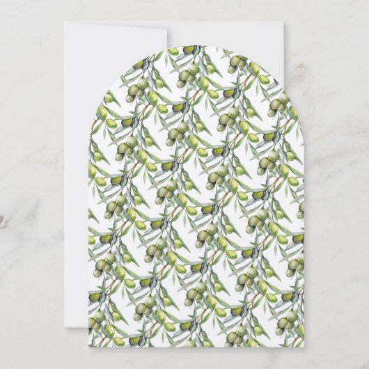 Groen verlaat islamitische Aqiqa Aqeeqa-uitnodigin Kaart (Achterkant)