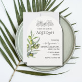 Groen verlaat islamitische Aqiqa Aqeeqa-uitnodigin Kaart