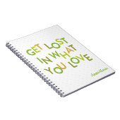 Groen verlies in wat je leuk vindt notitieboek (Rechterzijde)