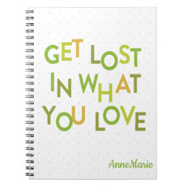 Groen verlies in wat je leuk vindt notitieboek