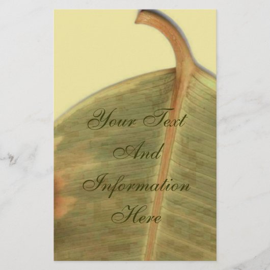 Groen verlof briefpapier (Voorkant)