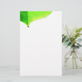 Groen verlof briefpapier (Staand voorkant)