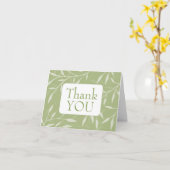 Groen verlof Hartelijk dank voor elke gelegenheid Kaart (Gele Bloem)