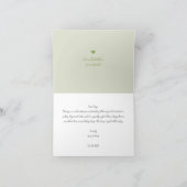 Groen verlof Hartelijk dank voor elke gelegenheid Kaart (Binnen)