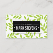 Groen verlof / landschapsontwerp visitekaartje (Voorkant)