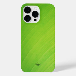 Groen verloop Banaan blad textuur patroon naam iPhone 14 Pro Max Hoesje