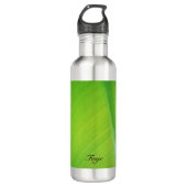 Groen verloop Banaan blad textuur patroon naam Waterfles (Voorkant)