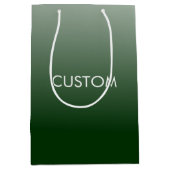 Groen Verlopend Monogram Medium Cadeauzakje (Voorkant)