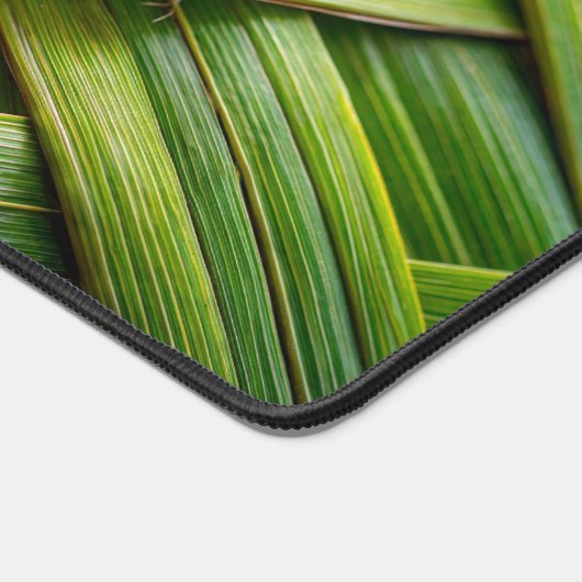 Groen vers bamboeweefsel bureaumat (Hoek)