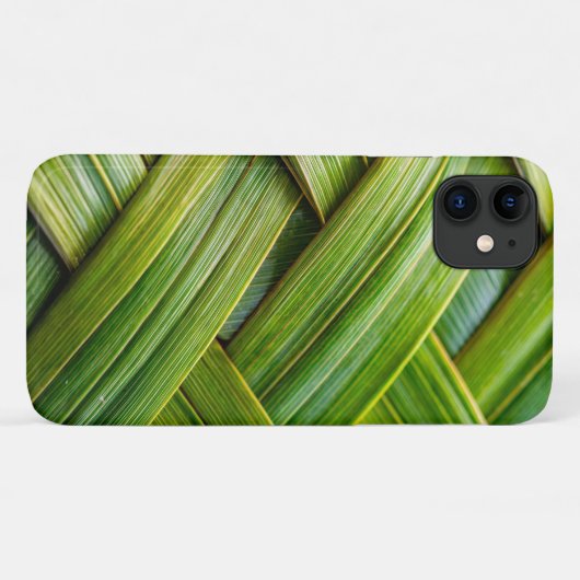 Groen vers bamboeweefsel Case-Mate iPhone case (Achterkant (horizontaal))