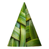 Groen vers bamboeweefsel feesthoedjes (Achterkant)