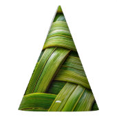 Groen vers bamboeweefsel feesthoedjes (Links)
